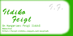 ildiko feigl business card
